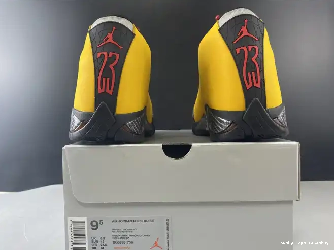 Cheap Husky BQ3685-706 RETRO JORDAN 14 UNIVERSITY GOLD AIR 0624